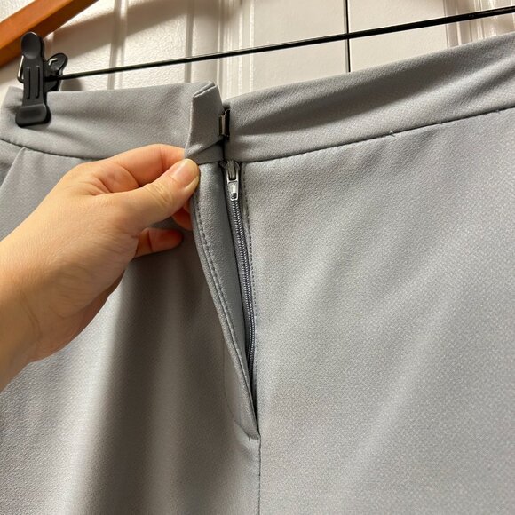 Zara Cropped Dress Pants Grey Blue - S - Picture 3 of 9